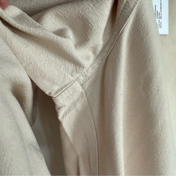 NWT! Rachel Pally linen Carson Pant Linen Canvas white cream neutral Large XL L - Picture 11 of 17